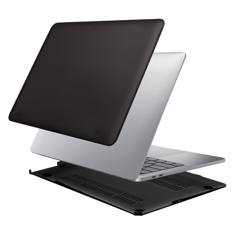 Чехол матовый Hardshell Case для Macbook Air 13,3" (A1369; A1466) (Черный)