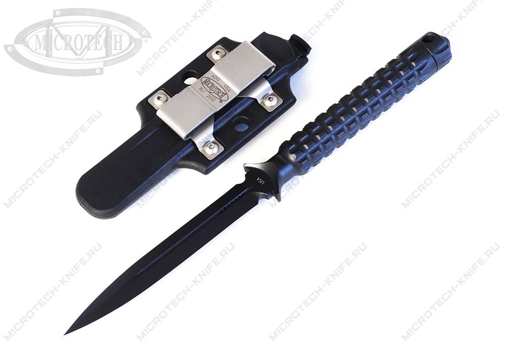 Нож Microtech ADO 115-1 D/E Fixed Black - фотография 