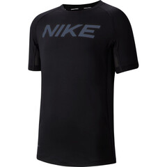 Детская футболка Nike Pro SS FTTD Top - black/white