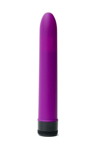 Фиолетовый гладкий вибратор с силиконовым напылением - 17,5 см. - 4sexdreaM 47507