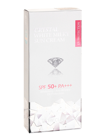 Крем для лица солнцезащитный с молочным протеином Crystal White Milky Sun Cream SPF50+ PA+++ 3W CLINIC