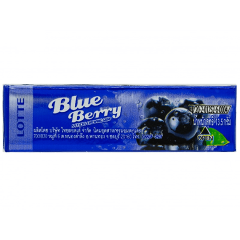 Жевательная резинка Lotte Blueberry с голубикой, 13,5 гр