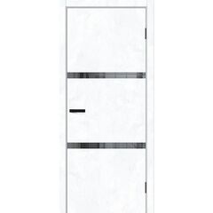 Купить Межкомнатная дверь экошпон Браво-2.55 Snow Art / Mirox Grey