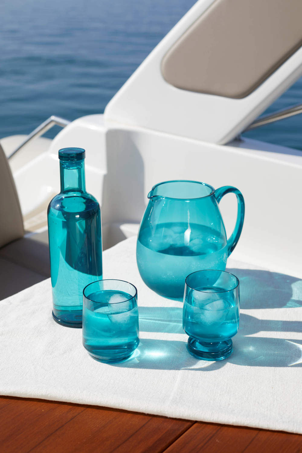 BOTTLE BAHAMAS, TURQUOISE, SET 2 BOTTLES