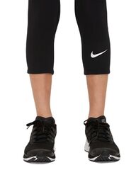 Детские теннисные штаны Nike Pro Dri-Fit 3/4 Length Tights - black/white