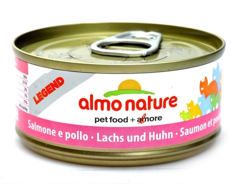 Консервы (банка) Almo Nature Legend Adult Cat Salmon&Chicken