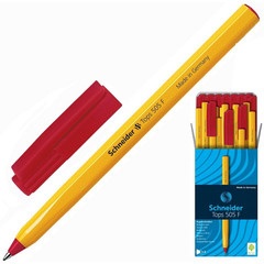Ручка шариковая одноразовая Schneider Tops 505 F красная (толщина линии 0.4 мм)
