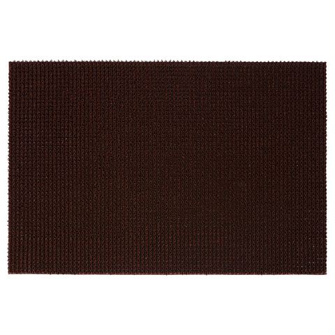 Коврик ТРАВКА темно-коричневый, на противоскользящей основе, 45*60 см