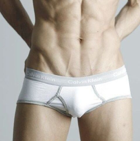 Мужские трусы брифы Calvin Klein 365 White Grey CK10201