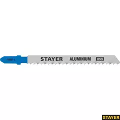 STAYER T127D, T-хвост., HSS сталь, по мягкому металлу толщиной 2-15 мм, шаг зуба 3 мм (8TPI), раб. длина 75 мм, 2 шт, полотна для лобзика (159952-3)