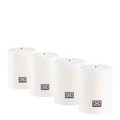 ПОДСВЕЧНИКИ ARTIFICIAL CANDLE (НАБОР ИЗ 4 ПРЕДМЕТОВ), Ø 8 Х В. 9 СМ