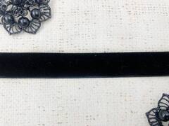 Лента бархатная, ш. 2 см, чёрный