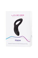 Черное эрекционное кольцо Lovense Diamo - 