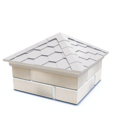 Колпак для забора EVEREST Бежевый (1,5 х 1,5)