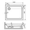 Душевой поддон 90х100х22 RGW Style FW5-8 16180290-11