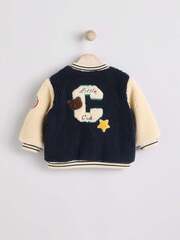 Флисовая куртка для малышей Next B79-296, Бежевый, Темно-синий