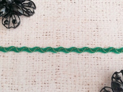 Тесьма "Вьюнок" люрекс золото, ш. 4-5 мм, пр-во Россия