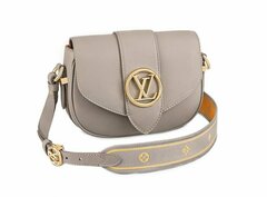 Сумка Louis Vuitton Pont 9 Soft PM светло-серый