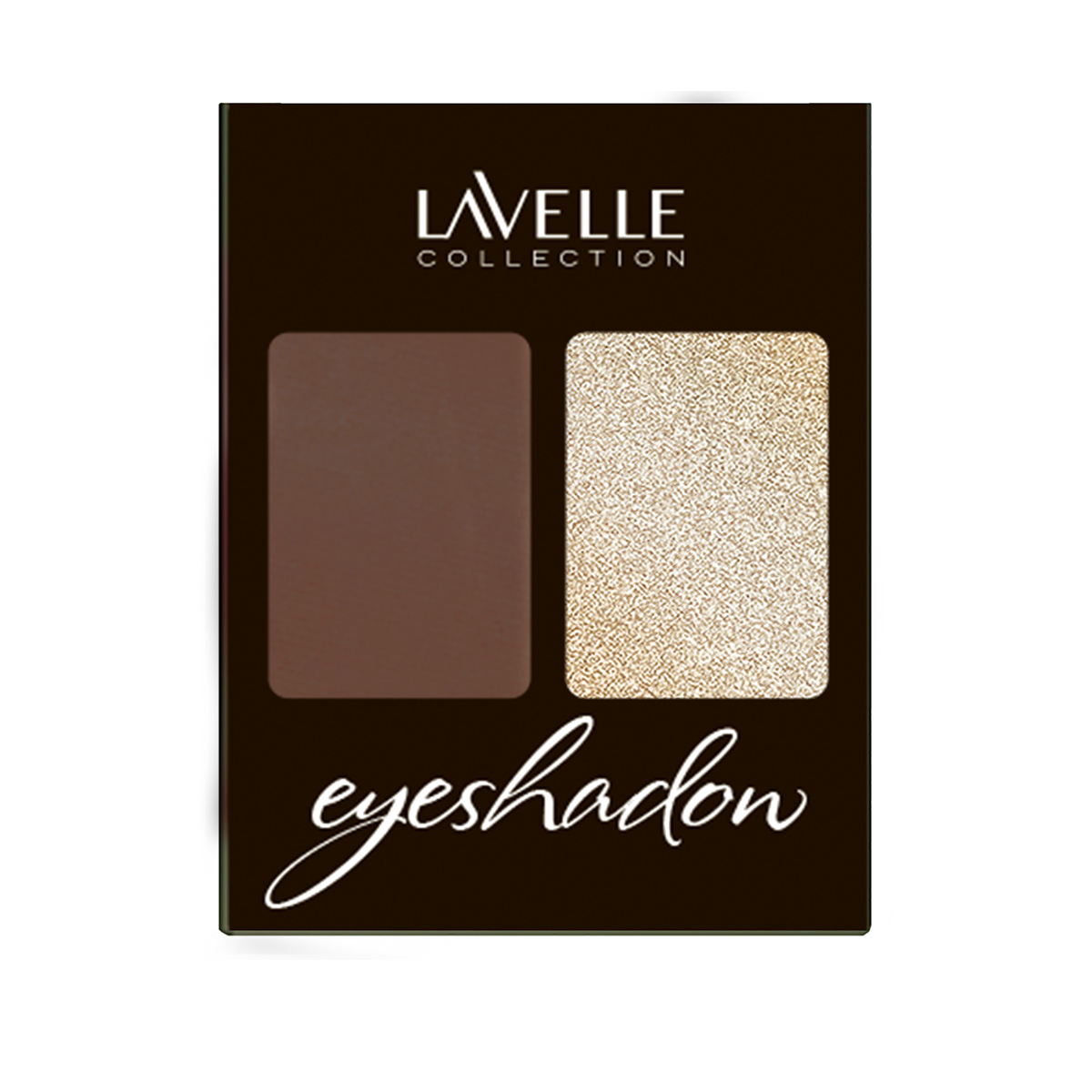 LavelleCollection Тени для век ES32 двухцветные тон 01 коричневый тауп/металлик
