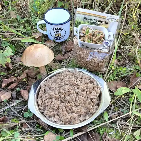 Каша гречневая с грибами 'Здоровая еда', 100г