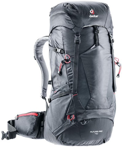 Картинка рюкзак туристический Deuter Futura Pro 40 Black - 1