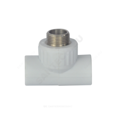 Тройник PP-R комбинированный белый Дн 20х1/2" НР VALFEX 10128020