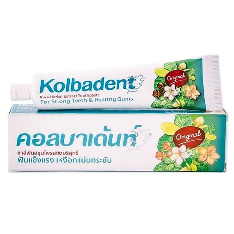 Тайская Зубная паста Kolbadent с натуральными травами, 160 гр.
