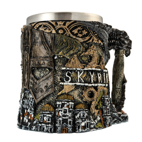 Кружка для пива ручной работы Skyrim, 600 мл