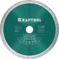 KRAFTOOL Keramo, 180 мм, (22.2 мм, 10 х 2.6 мм), сегментированный алмазный диск (36684-180)
