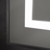 BelBagno SPC-KRAFT-555-1700-TCH-PIA-NERO Интерьерное зеркало в алюминиевой раме со встроенным светильником и сенсорным выключателем, напольное, SPC-KRAFT-555-1700-TCH-PIA-NERO, 555x1700 мм