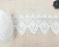 Кружево плетеное, ш. 9,5 см, молочный