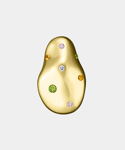 Моносерьга BAROQUE PEARL GOLD