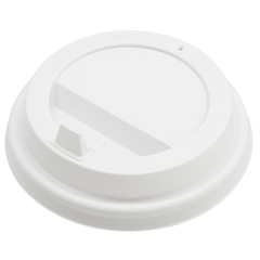 Крышка БЕЛАЯ 80 мм с закрытым питейником TLA-80 (PS) (100/1000)