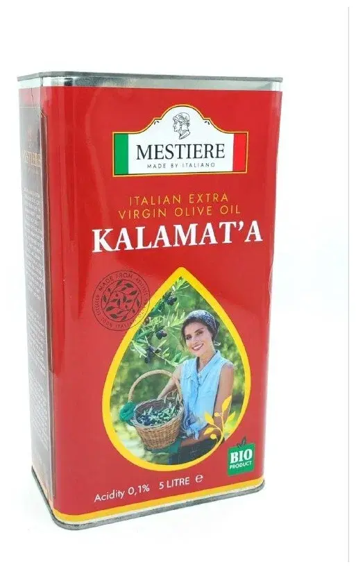Масло оливковое ж/б Kalamata Extra Virgin 5 л (Италия)