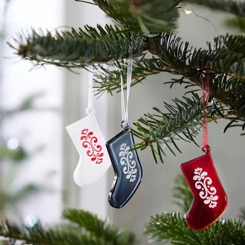 Набор ёлочных украшений Vintertid, 3 шт, 6,9 см, стекло, разноцветный