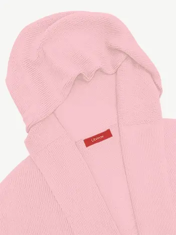 Кардиган с капюшоном из шелка