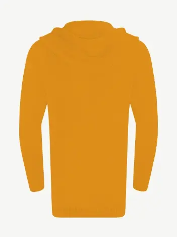 Кардиган с капюшоном из шелка