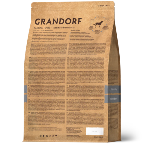 GRANDORF Кролик с индейкой Для средних и крупных пород