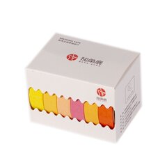 
          Декоративная клейкая лента Alingar, 0,9 см х 3 м, 6 шт, "Красный, желтый, оранжевый, розовый", ассорти, узкий, в индивидуальной упаковке