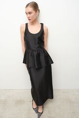 Топ с баской сияющий