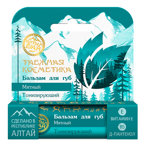 Бальзам для губ «Мятный» (тонизирующий), Алтын Бай