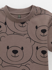 фуфайка  для мальчика  КР 302537/бразильский дуб,мишка к654