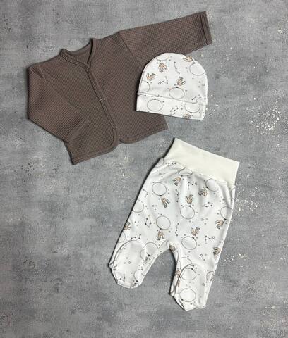 Костюм 3х пр. д/детей (вафля + интерлок)