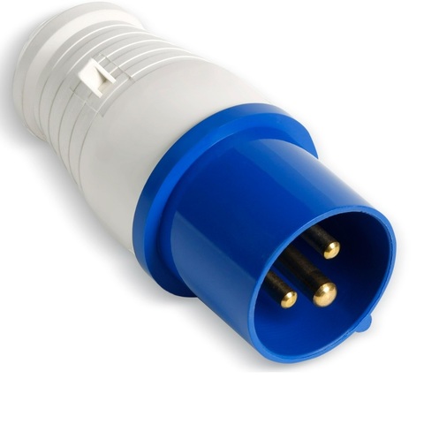 Вилка кабельная переносная 2Р+Е 16А 220В IP44 (013)