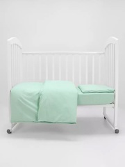 Комплект постельного белья (КПБ) топотушки однотон поплин ( 3 предмета) мята
