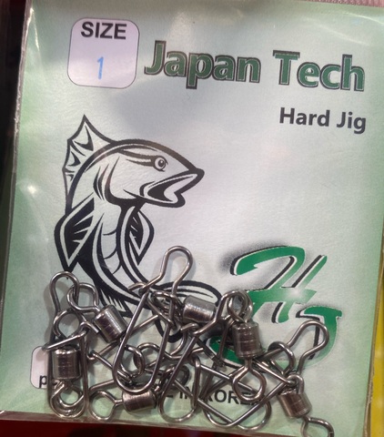 Карабин с вертлюгом HARD JIG №1 (6шт)