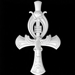 Силиконовый молд № 3049 Крест Египетский Анкх