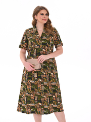 4536 Халат на пуговицах