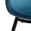Стул Бриз/BREEZE (mod. 4724) металл черный /велюр темно-бирюзовый