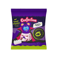 Маршмеллоу «Confectum Vamp Mallow» со вкусом лесных ягод с подарком в наборе, 70 гр х 24 шт